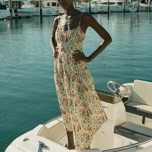 Doen Benoit dress in Liberty rose romance fabric large